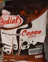 Mängden socker i cacao instantáneo