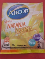 Mängden socker i Jugo sabor naranja-banana marca Arcor