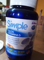 Mängden socker i Simple Calcio + Vitamina D