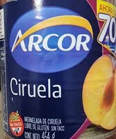 Mängden socker i Arcor Mermelada de ciruela