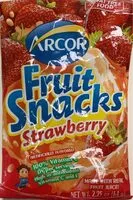 Mängden socker i Fruit Snacks Strawberry