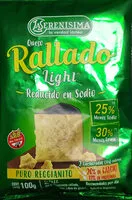 Mängden socker i queso rallado light reducido en sodio