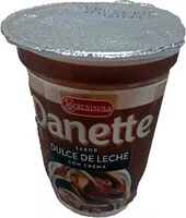 Mängden socker i Copa Danette - Dulce de leche con Crema