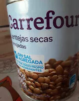 Mängden socker i Lentejas secas remojadas