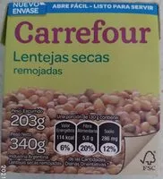 Mängden socker i Lentejas secas remojadas
