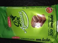 Mängden socker i Chocolates con leche