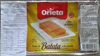 Mängden socker i Pâte de patate douce à la vanille sans gluten