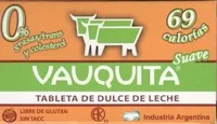 Mängden socker i Tableta de dulce de leche "Vauquita" Suave