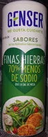 Mängden socker i sal finas hierbas 70% menos sodio