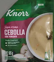 Mängden socker i Sopa crema, cebolla y pimienta