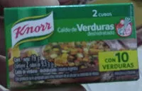Mängden socker i Caldo de verduras deshidratado