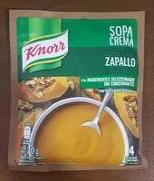 Mängden socker i Sopa Crema Zapallo