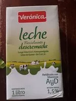 Mängden socker i Leche parcialmente descremada