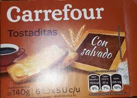 Mängden socker i tostadas Carrefour con salvado