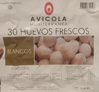 Mängden socker i Huevos Frescos Blancos