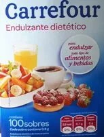 Mängden socker i Endulzante dietético en sobres