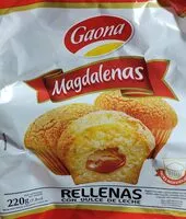 Mängden socker i Magdalenas rellenas con dulce de leche