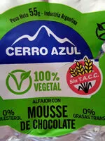 Mängden socker i Alfajor Mousse de Chocolate