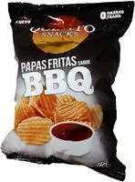 Mängden socker i Papas fritas sabor BBQ