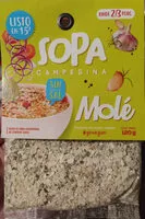 Mängden socker i Sopa Campesina