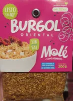 Mängden socker i Burgol Oriental