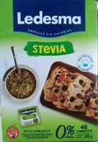 Mängden socker i Edulcorante en polvo Stevia