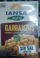 Mängden socker i Garbanzos