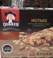 Mängden socker i Barritas NUTMIX QUAKER