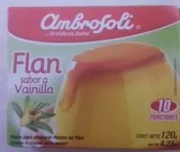 Mängden socker i Flan sabor vainilla