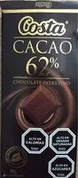 Mängden socker i Cacao 62%
