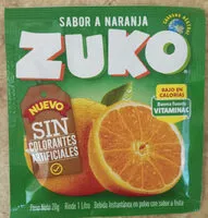 Mängden socker i Bebida instantánea en polvo sabor naranja
