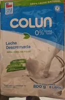 Mängden socker i Leche descremada instantánea