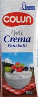 Mängden socker i Crema para batir