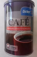 Mängden socker i café instantáneo en polvo