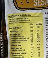 Mängden socker i Centeno sesamo