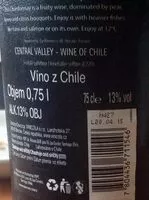 Mängden socker i Vino z Chile