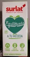 Mängden socker i Leche semidescremada, Surlat