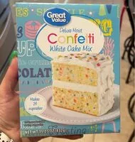 Mängden socker i confetti white cake mix