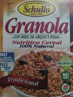 Mängden socker i Granola miel de avejas y pasas