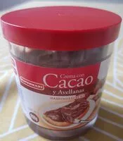 Mängden socker i Crema con cacao y avellanas Supermaxi