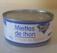 Mängden socker i Miettes de thon à l'huile de tournesol