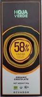Mängden socker i Chocolate 58% cacao fino de aroma