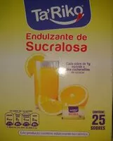 Mängden socker i Endulzante de sucralosa