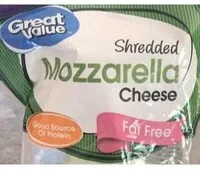 Mängden socker i Mozzarella Cheese, Shredded