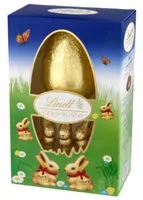 Mängden socker i Ovo De Páscoa Ao Leite Com Coelhos De Chocolate Lindt Caixa 125g