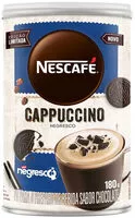 Mängden socker i Cappuccino Solúvel Negresco Nescafé Lata 180g