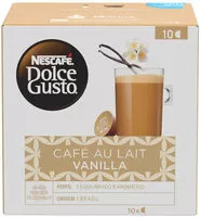 Mängden socker i Café Au Lait Em Cápsula Vanilla Nescafé Dolce Gusto Caixa 110g 10 Unidades