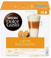 Mängden socker i Composto Lácteo Em Cápsula Latte Macchiato Nescafé Dolce Gusto Caixa 180g 16 Unidades