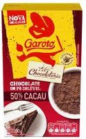 Mängden socker i Chocolate Pó Solúvel 50 Cacau Garoto Chocolateria Caixa 200g