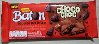 Mängden socker i Baton Choco Croc Chocolate ao Leite com Biscoito